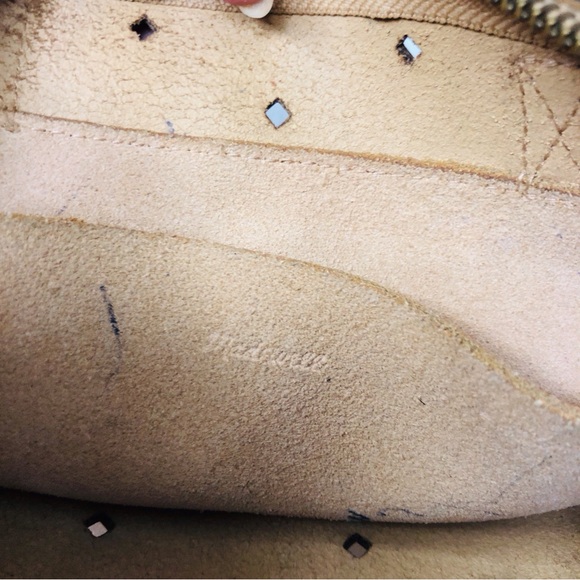 Madewell Mini Transport Preforated Tote Bag Purse Handbag Leather - Picture 14 of 16